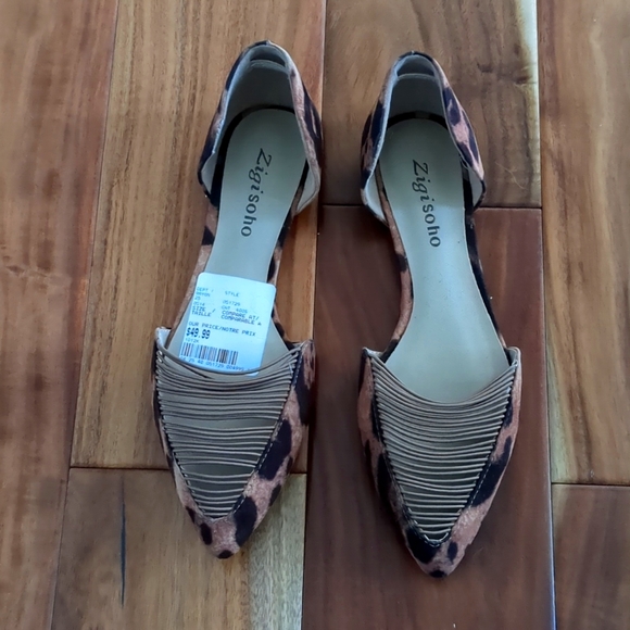 New flats size 6.5. Zigi Soho. Leopard print - Picture 2 of 4